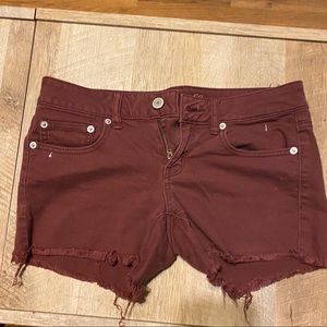 Burgundy shorts